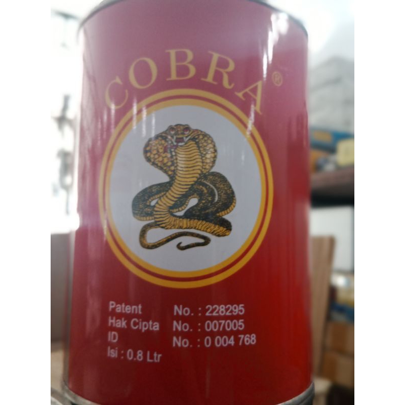 tiner cobra kaleng  merah dan hitam