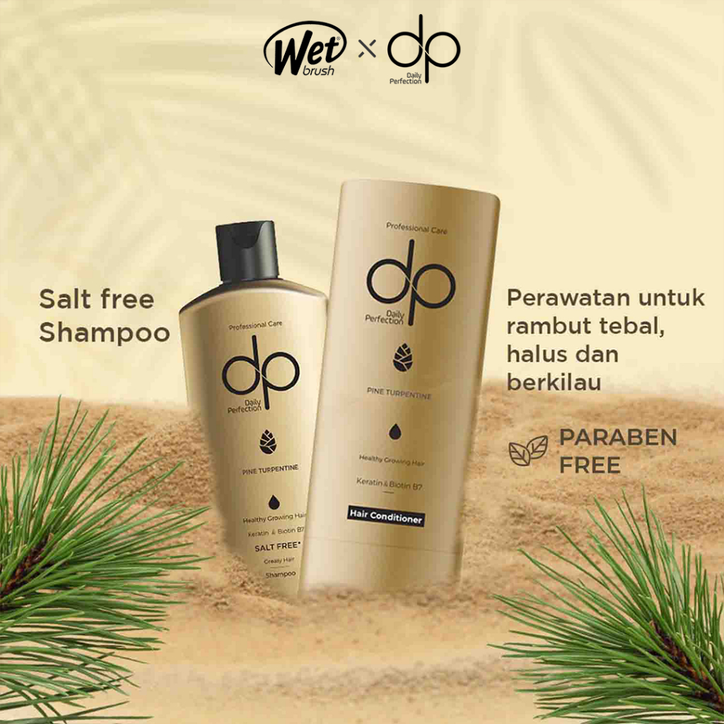 [BUNDLE] DP Daily Perfection Shampoo Pine Turpentine Healthy Growing 250 ml + Hair Conditioner Healt