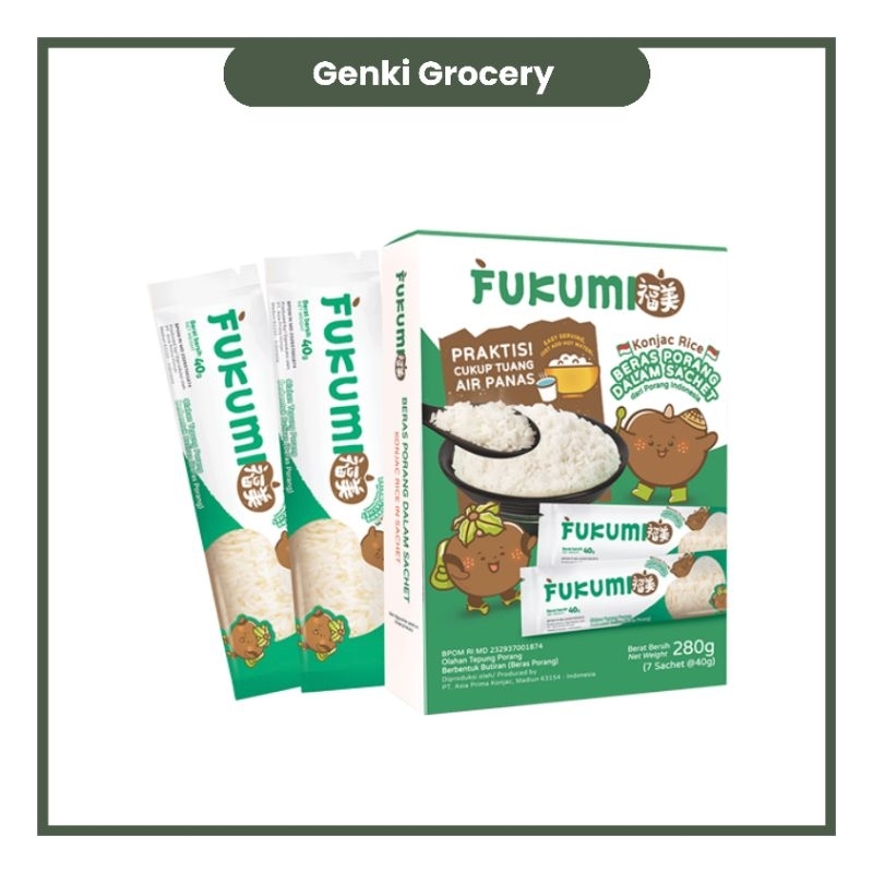 

Fukumi Konjac Rice Box 280 gr Beras Porang