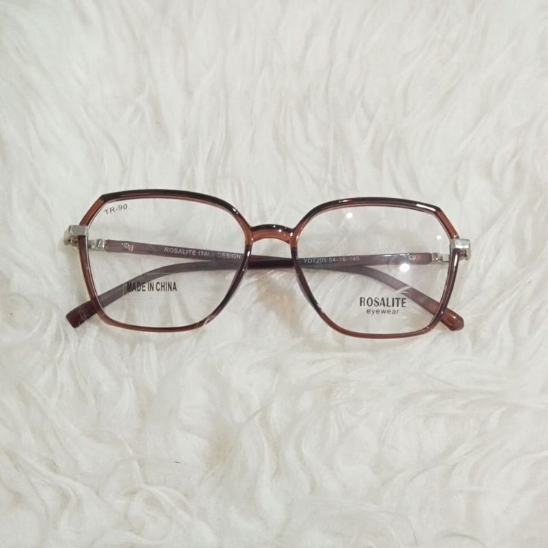 Frame Kacamata Standar Optik Cokelat kemerahan