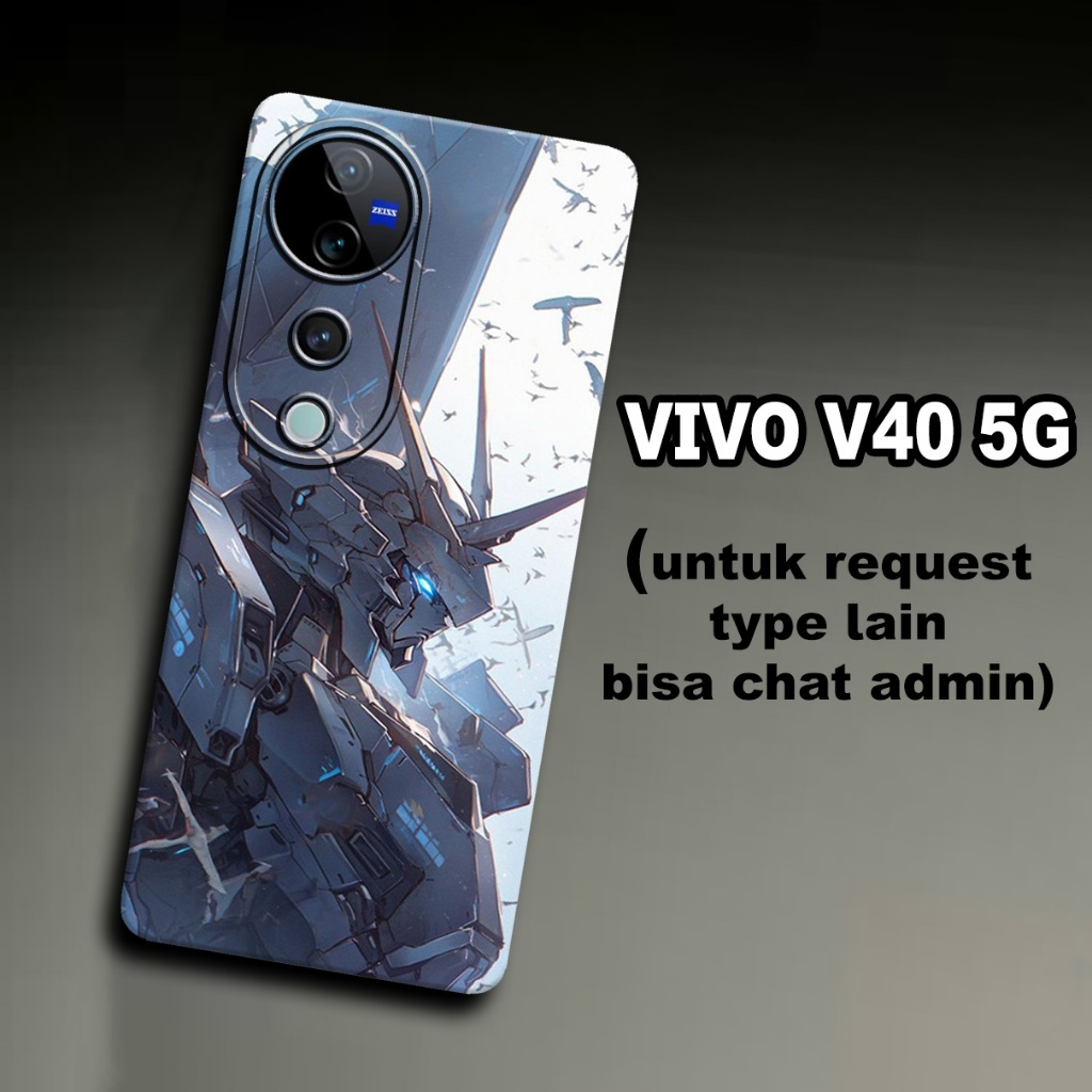 CC36/ Softcase karet lentur untuk VIVO V40 5G/Motif gundam/case VIVO V40 5G/kesing VIVO V40 5G /sili