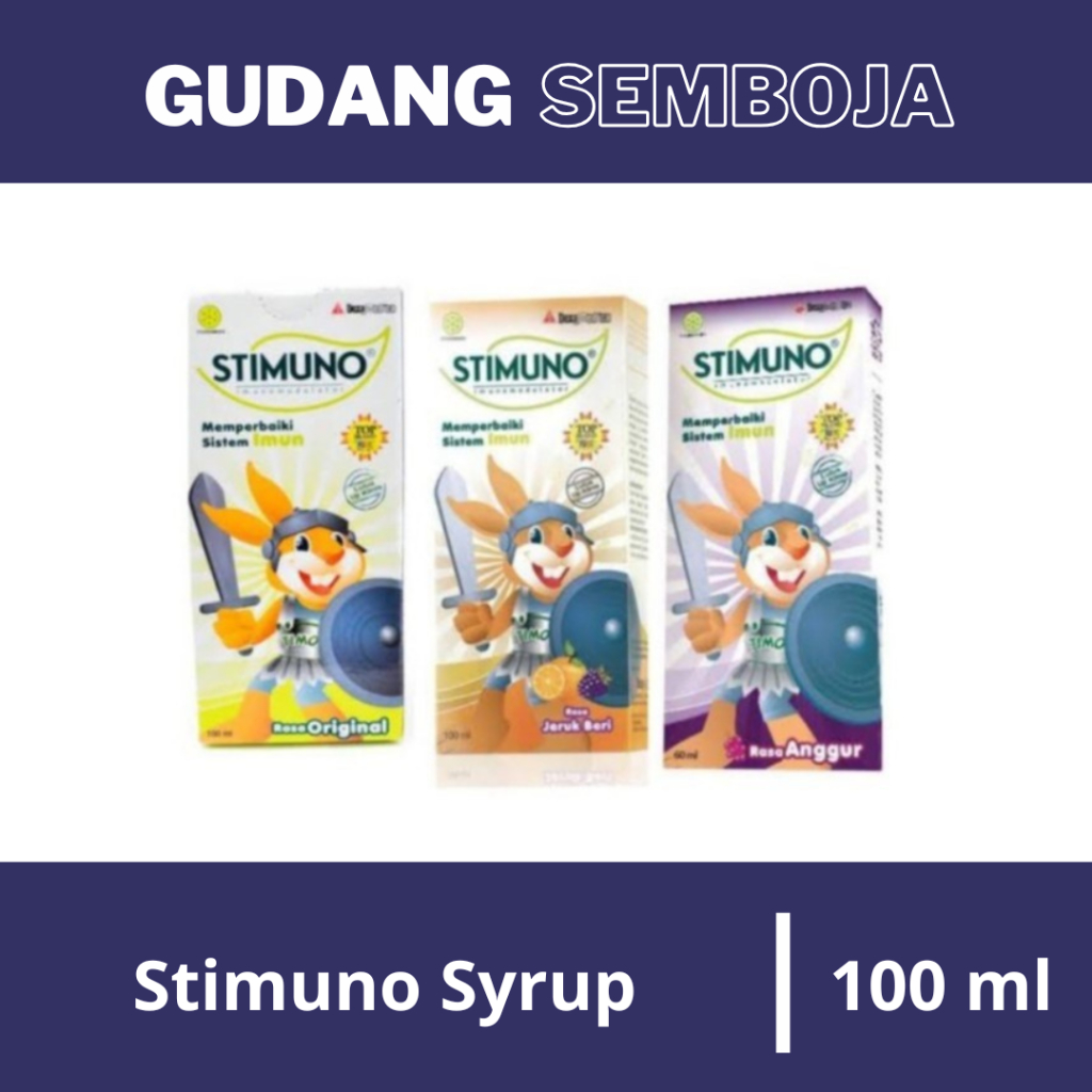 Stimuno Sirup 100 ml Berbagai Rasa / Multivitamin Syrup Anak / Imun Tubuh Anak