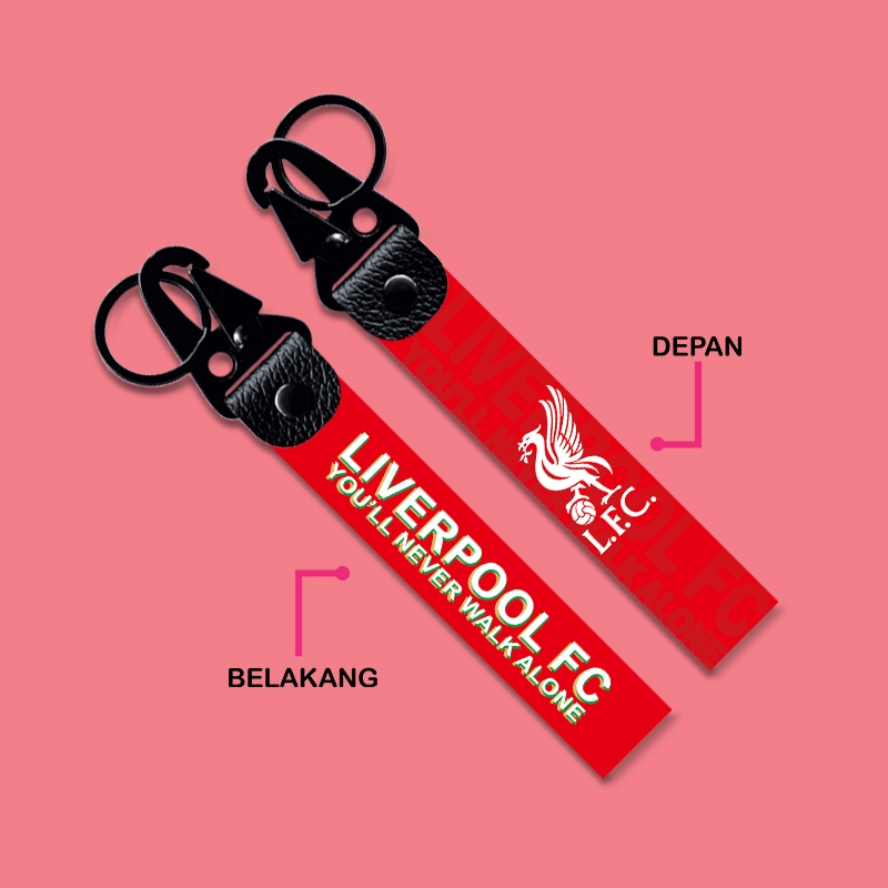 GANTUNGAN KUNCI PREMIUM LOGO LIVERPOOL FC KEYCHAIN SEPEDA MOTOR MOBIL LISTRIK SOUVENIR MERCHANDISE F