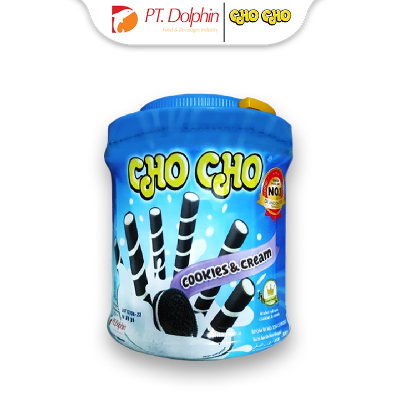 

CHO CHO WAFER STICK COOKIES & CREAM 500 gr