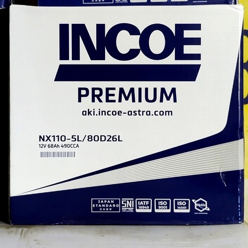 Aki Incoe 80D26L Premium (Aki Basah) | 68 Ampere