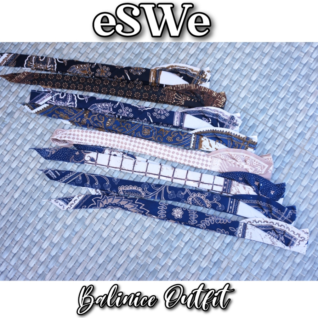 Udeng | Destar Batik Sibakan Semi Tulis | setengah jadi jangar nayah | Aneka Motif