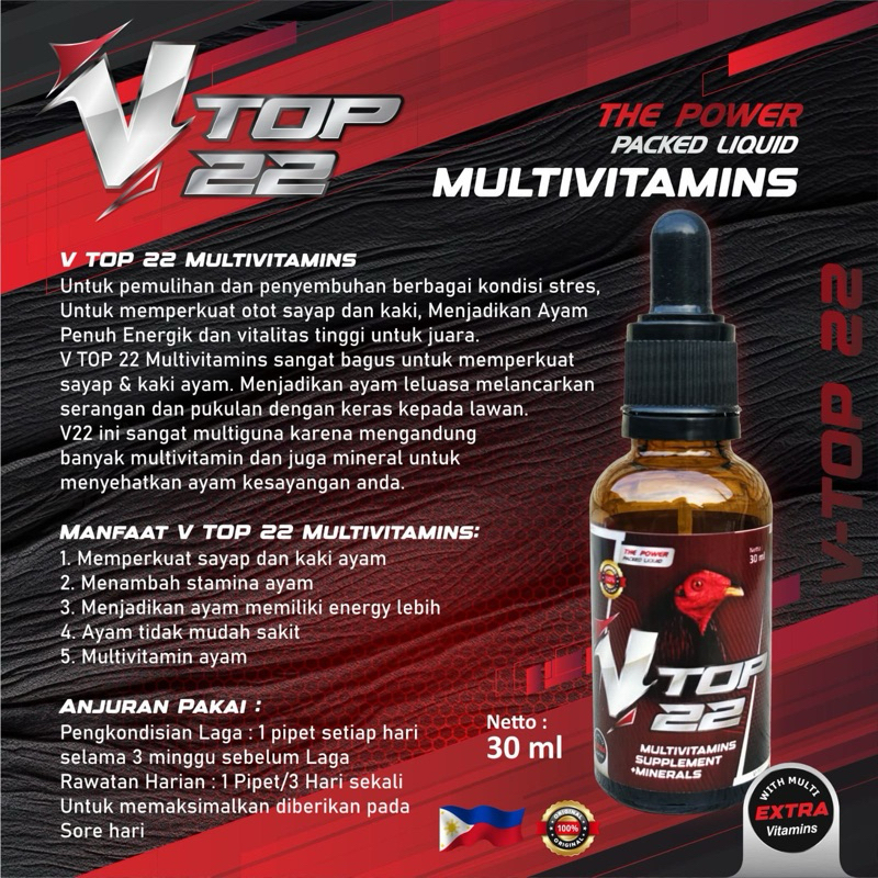 V22 super vitamin ayam original