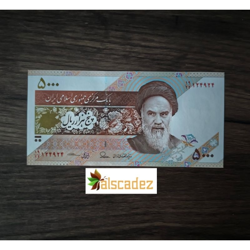 Koleksi Numismatik Iran 5000 rials UNC