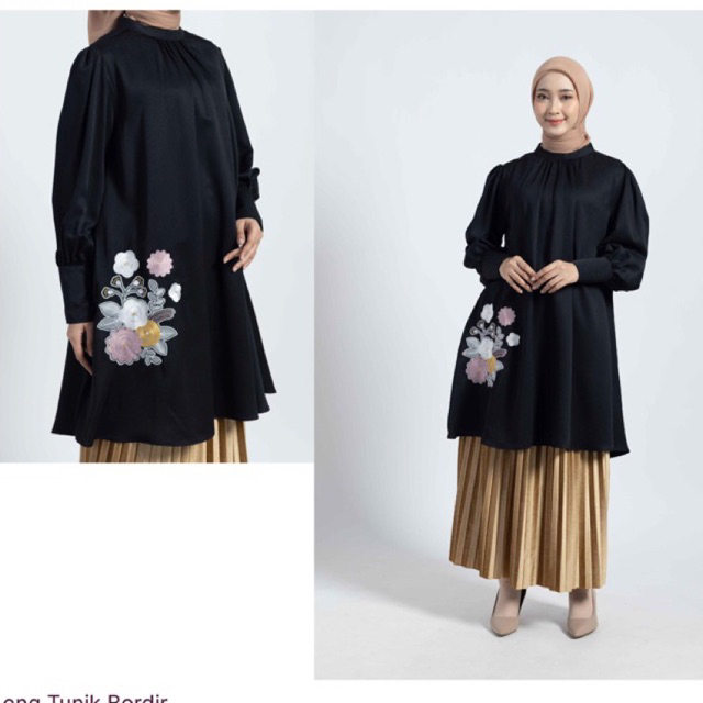 long tunik bordir elzatta tunik elzatta