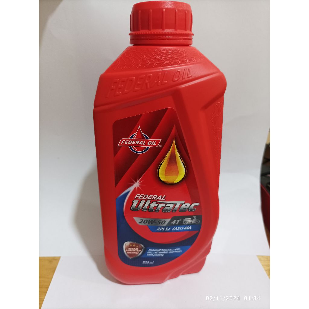 OLI FEDERAL ULTRATEC 20W-50 800ML JASO MB