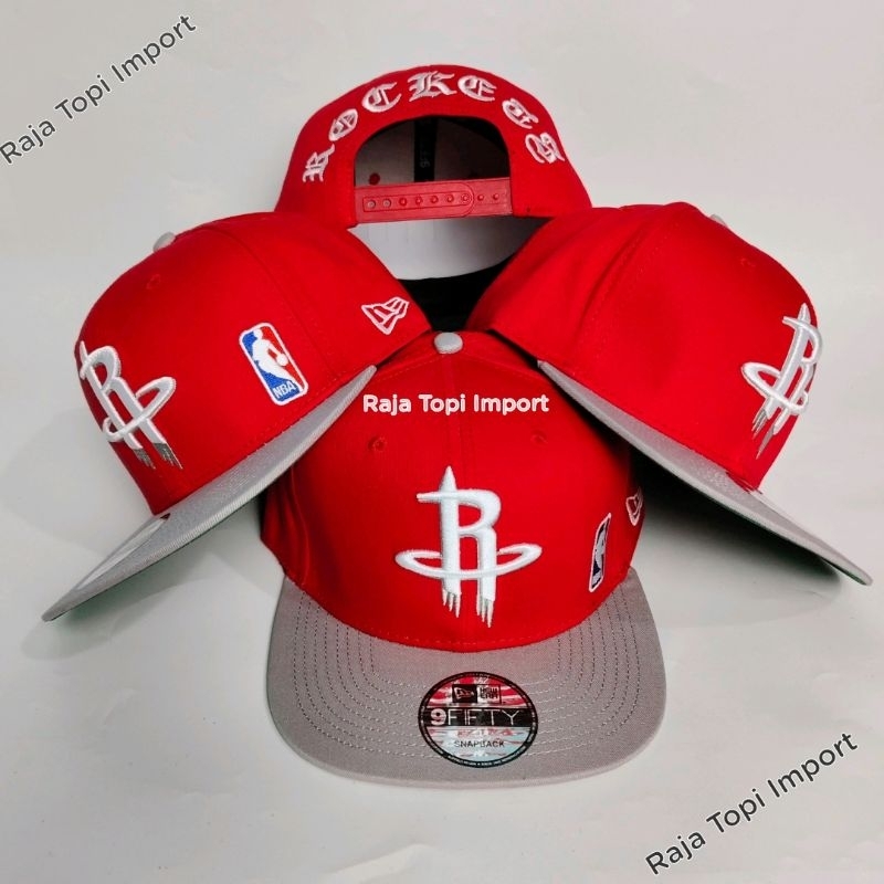 Topi Snapback Basket NBA Houston Rockets Import - Topi Snapback Pria