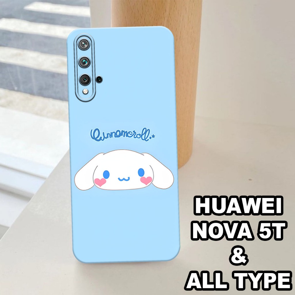 G60 - Silikon HUAWEI NOVA 5T - Softcase pro camera HUAWEI NOVA 5T - Motif CINNAMORROL - Bahan  Karet