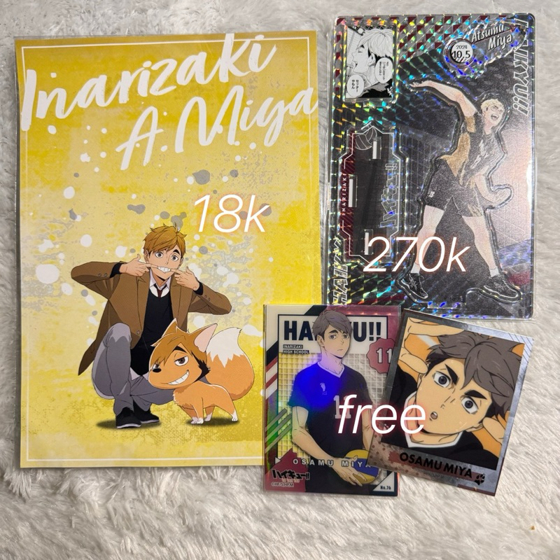 [OFFICIAL] Haikyuu miya atsumu acrylic diorama standee birthday 2024 dan postcard