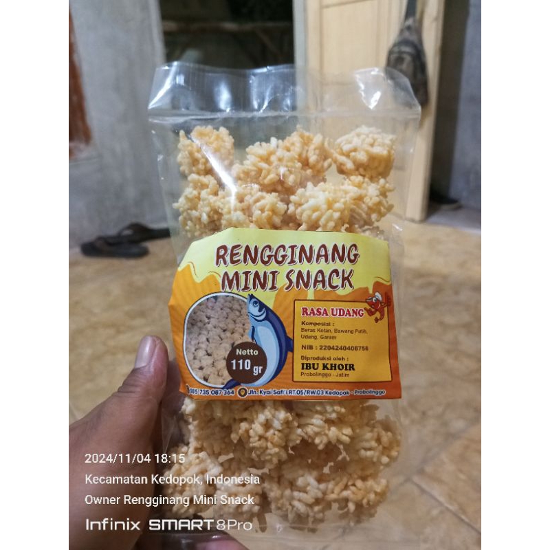 

110 Gram Rengginang Mini Snack Rasa Udang