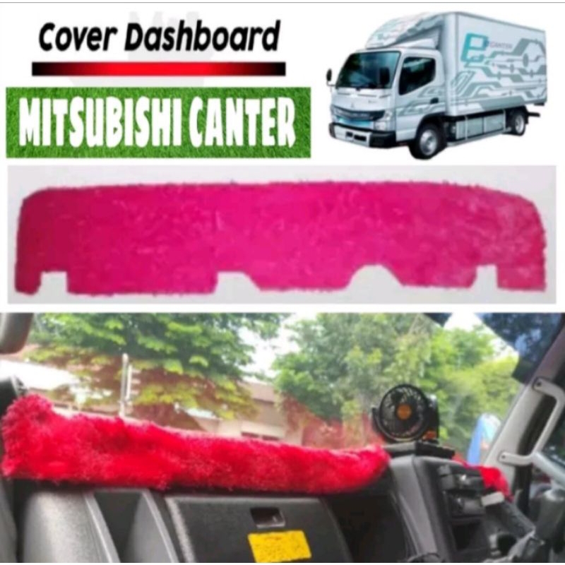 Alas Pelindung/Cover Dashboard Mobil Truk Mitsubishi Canter Custom Bulu Rasfur, Aksesoris Interior M
