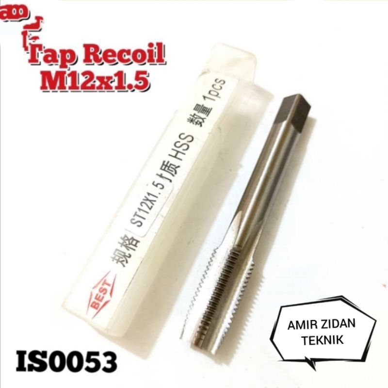 Tap recoil m12x1.5 tap recoil baut oli std motor