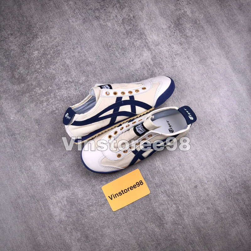 Sepatu Slip On Onitsuka Cream Navy