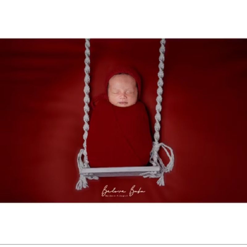 ayunan kayu Newborn properti fotoshoot bayi newborn