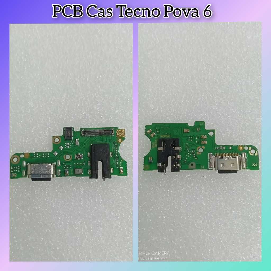 Flexible Pcb Cas Tecno Pova 6 Papan Charger +Con HF+MIC Tecno Pova 6