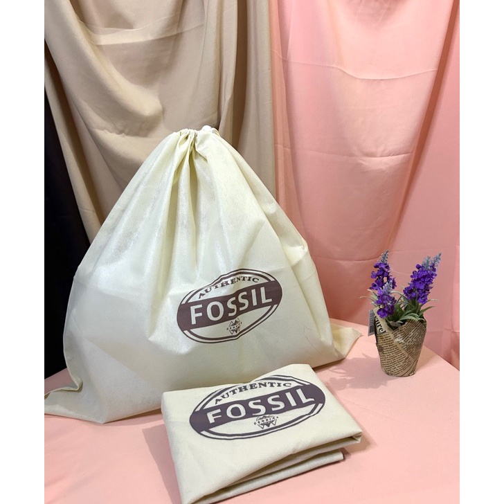 PROMO SPESIAL New Dustbag Fossil Cream Bulat  Dustbag TAS Fossil Db Pengganti