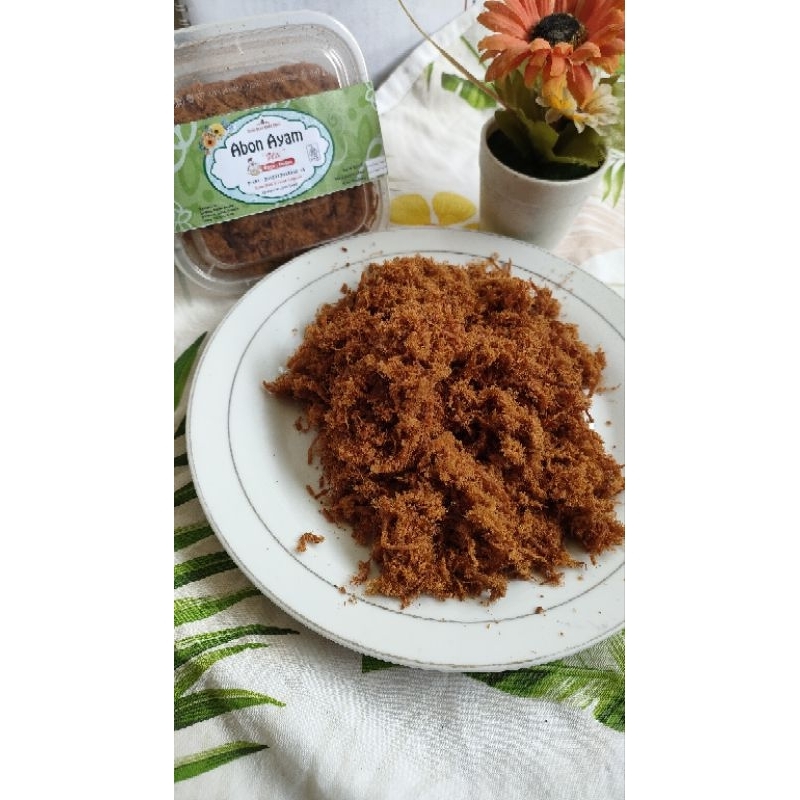 

Abon ayam non MSG tanpa bahan pengawet resep dari nenek 100gram