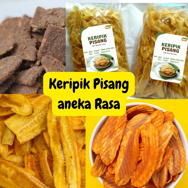 

Keripik pisang gurih asin renyah kriuk