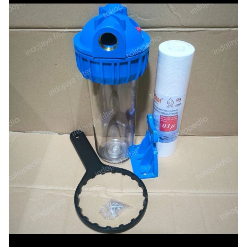 Tabung housing 10 inchi drat 3/4 tabung filter air