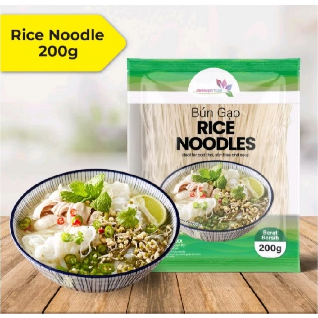 

Kwetiaw Mie Beras Vietnam - Vietanmese Rice Noodle - Pho Soup Bun Gao - 200g - Halal