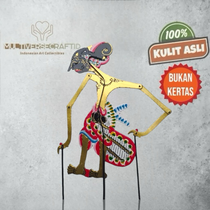 Wayang Mainan Anak Puntadewa Yudistira Untuk Mainan Anak Bahan Asli Kulit