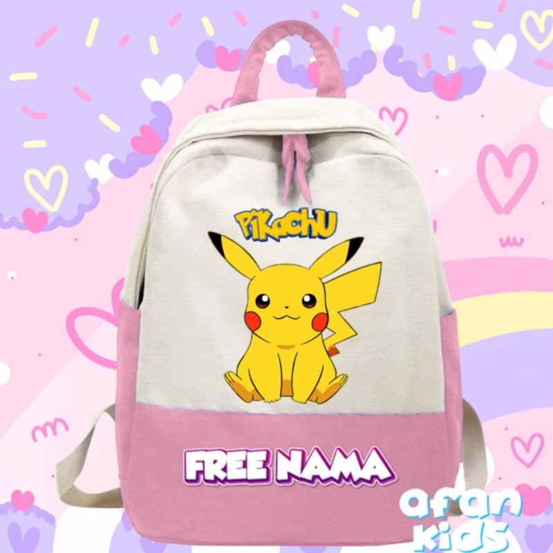 TAS PIKACHU RANSEL SEKOLAH ANAK