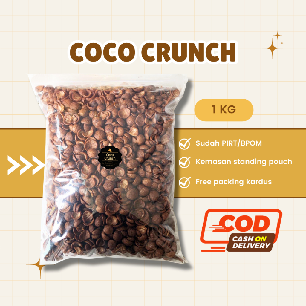 

[DELISH SNACKS] Coco Crunch (Grosir) 250gr 500gr 1 KG / Snack Cemilan Camilan Grosiran Kiloan