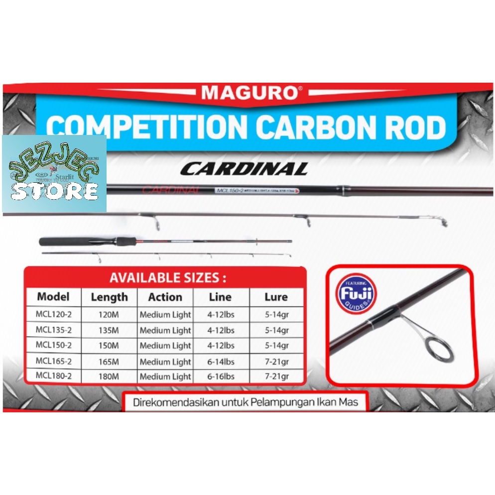 Joran MAGURO CARDINAL 150 / 165 / 180 | JORAN PELAMPUNGAN IKAN MAS