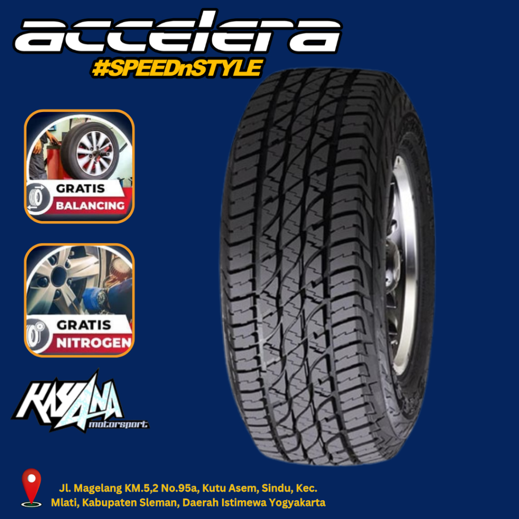 Ban 235/70 R15 Merk Accelera Omikron A/T Ban Mobil Semi Offroad R15 235/70 (Gratis Pasang)