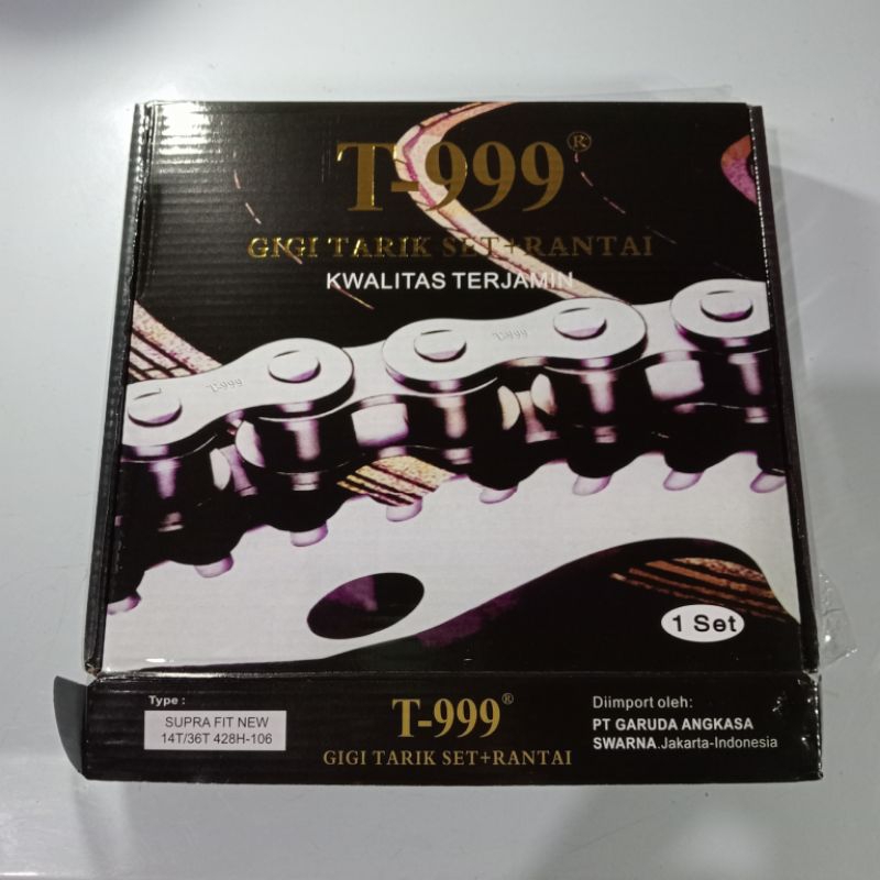 T999 GEAR SET GIR PAKET CHAIN KIT GIGI RANTAI SUPRA & FIT NEW