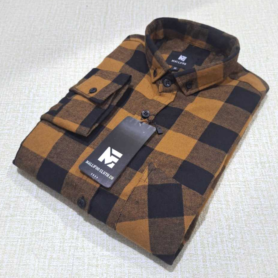 Mallifoo - Kemeja Flanel Lengan Panjang Pria Wanita Motif Kotak Kotak Distro Premium Outfit Terbaru 