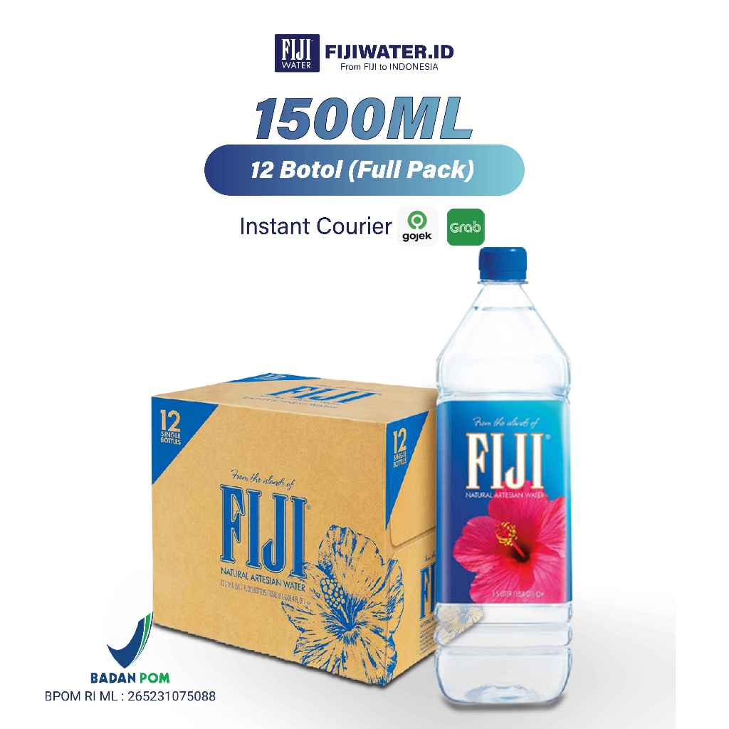 

[GRAB/GOJEK] AIR FIJI WATER NATURAL ARTESIAN 1.5 L (12 BOTTLES)