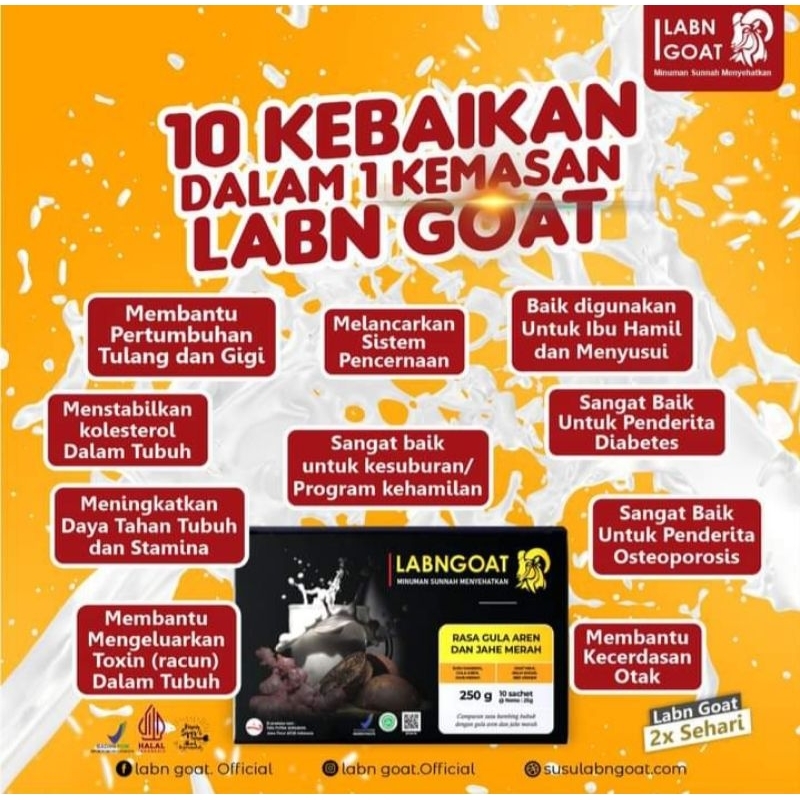 

Susu Labn Goat ( susu kambing etawa ) herbal