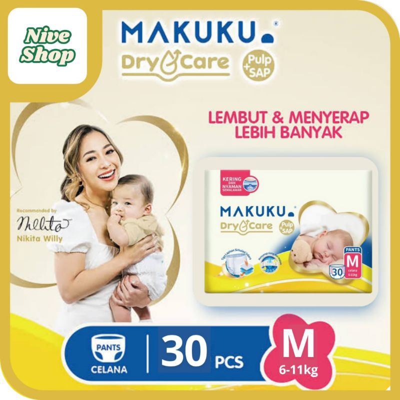 Makuku Diapers Dry Care M 30