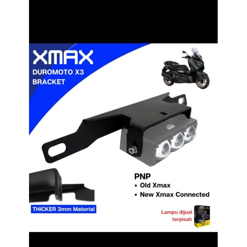 Breket Braket Lampu Duromoto Nmax Xmax Segitiga Motor Orios Drake MiniMax M1 X1 X2 X3
