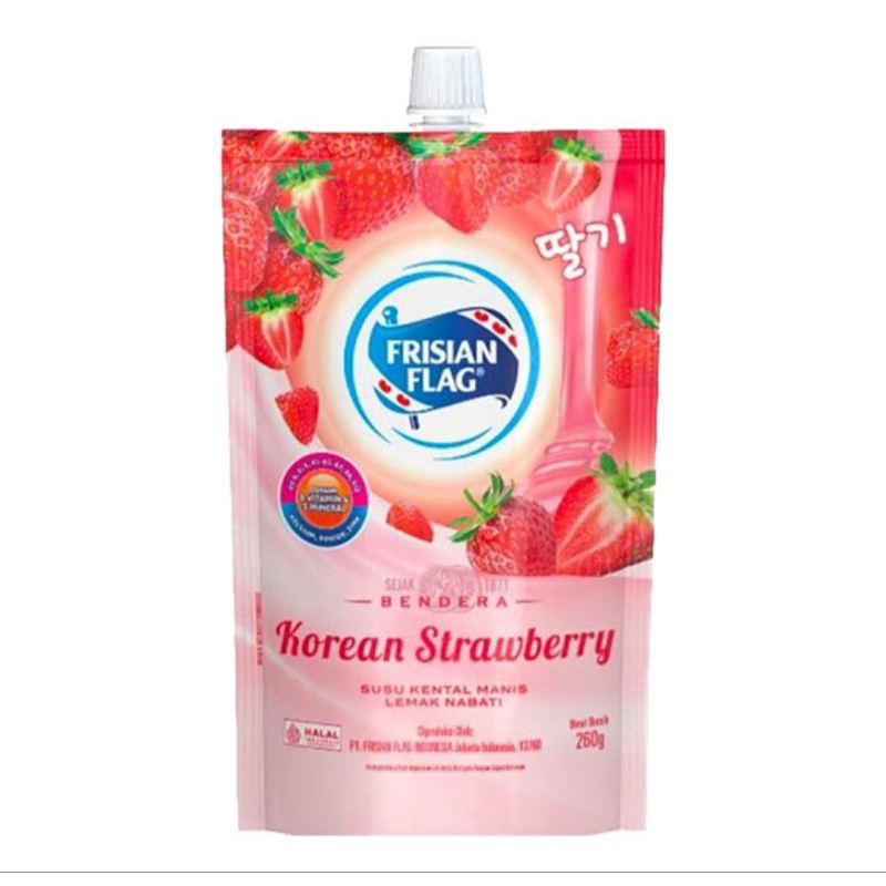 

FRISIAN FLAG Kental Manis Korean Strawberry 260 g
