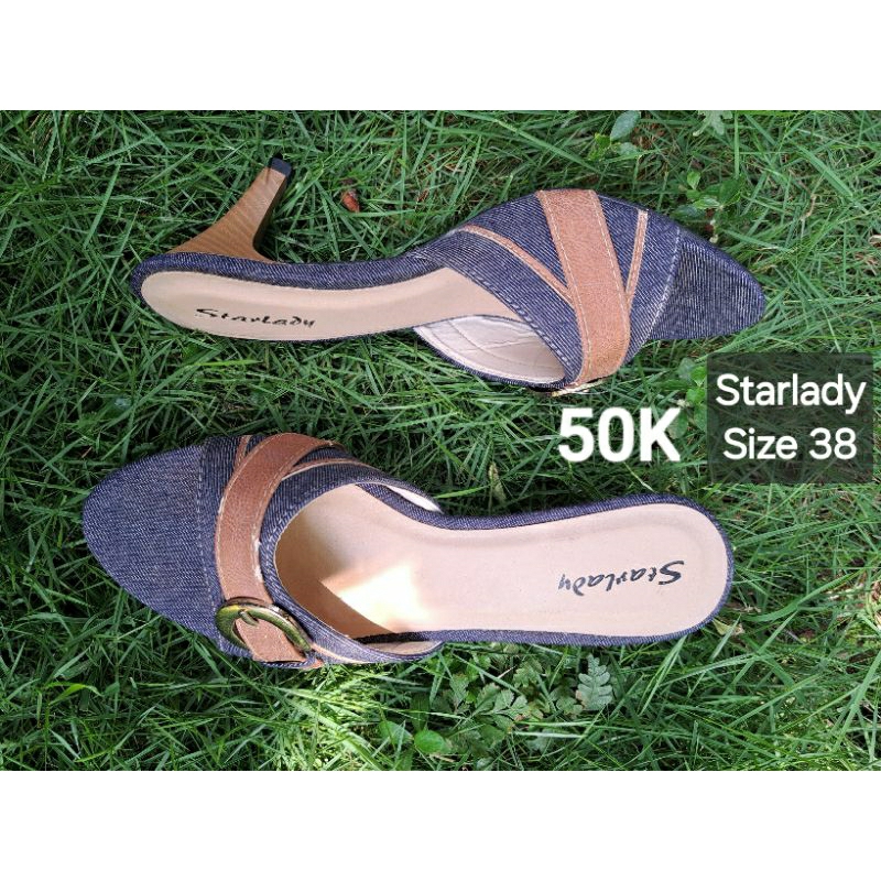 Starlady heels wanita +-5cm an (Preloved) Size 38