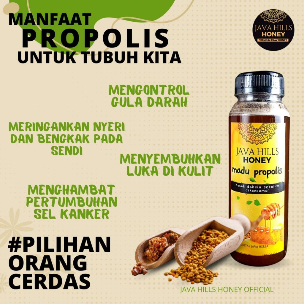 

Madu Java Hills Honey-Madu Propolis-Madu Asam Urat-Madu kolesterol-Madu struk-Madu murni 320gram