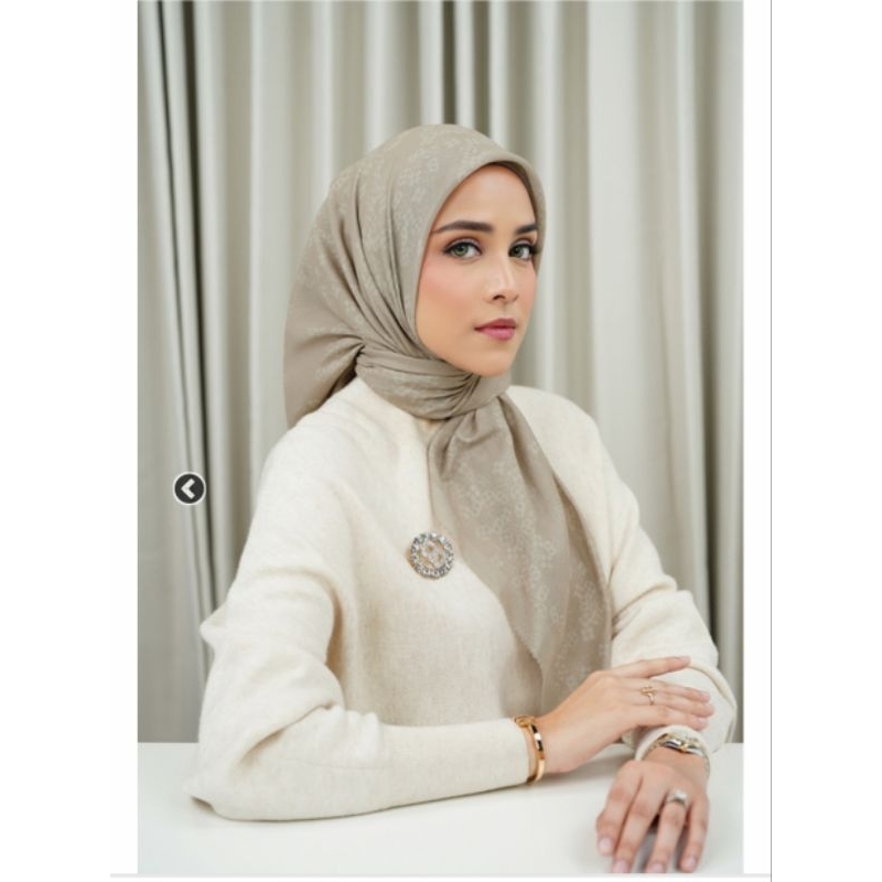 buttonscarves monogram scramble square taupe