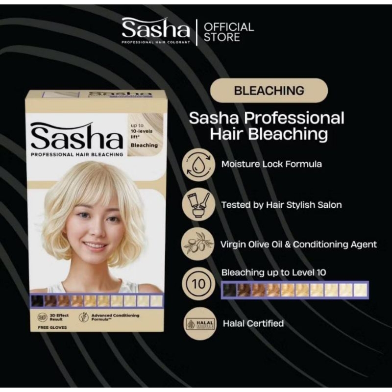 Sasha Hair Colorant Pewarna Rambut Sasha