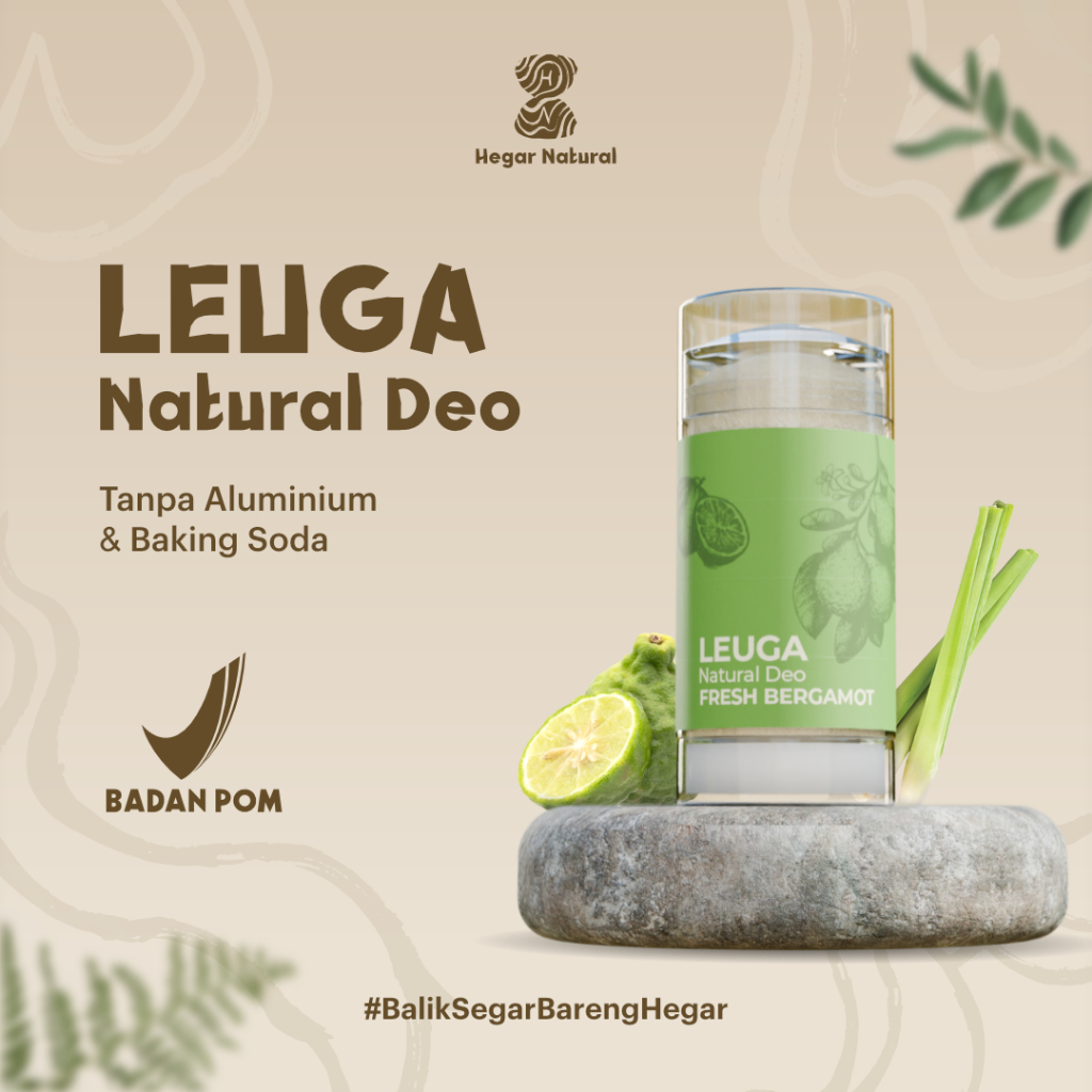 anple- Leuga Natural Deo for sensitive skin /sensitif - Macaron Natural Deodorant by Hegar Natural
