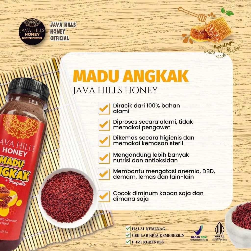 

Madu Java Hills Honey-Madu Angkak-Madu menaikkan trombosis-Madu demam berdarah-Madu Hemoglobin java
