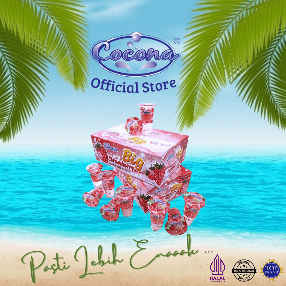 

Cocona Big Strawberry 1 Dus (Isi 24 Cups × 260 Ml)