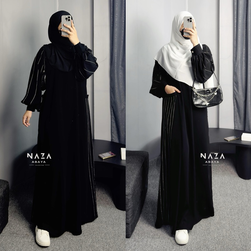 NAOMI ABAYA | Abaya hitam Abaya saudi Gamis arab | Abaya Remaja sewasa | Abaya Murah