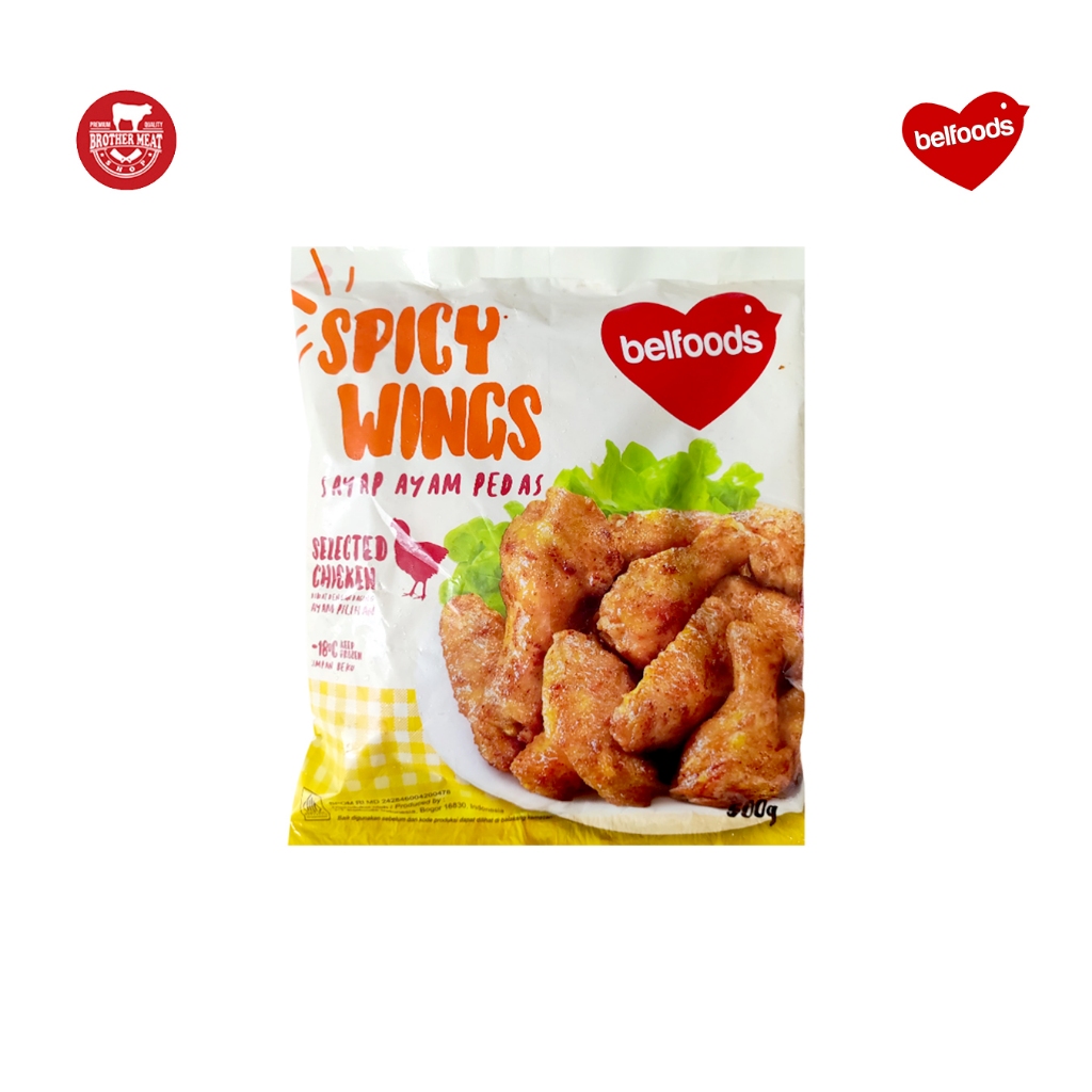 

Belfoods Spicy Wings, Sayap Ayam Pedas - Brothermeatshop