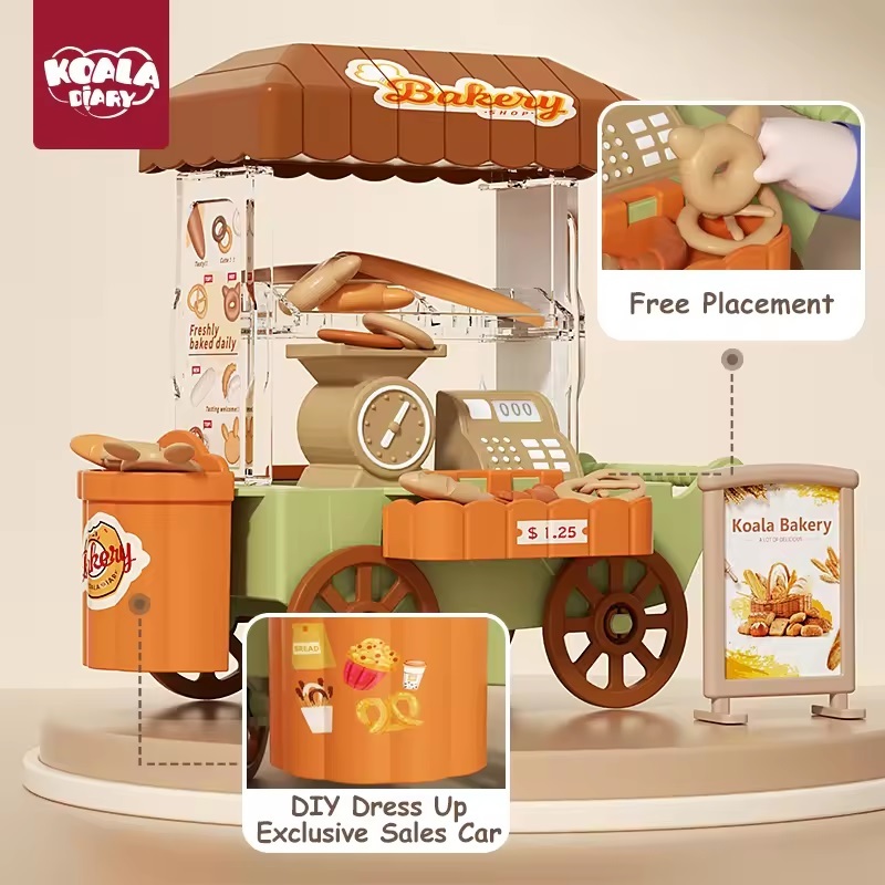 SP Koala Diary Doll House Bakery Ice Cream Shop Trolley Stall Booth